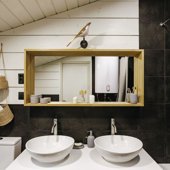Зеркало-рама ДУБ, Размер Зеркала: 1200х570(h)мм, изображение 2